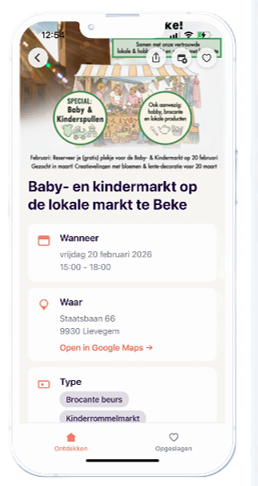 Bazaarzoeker app — alle info van een markt op één plek